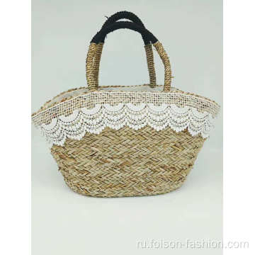 Экологическая соломенная сумка Lady Bag Beach Bag